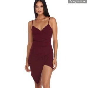 Burgundy Windsor Wrap Dress